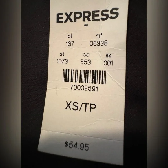 Express Black Sequin Aztec Mini Skirt XSmall NWT - Picture 5 of 5